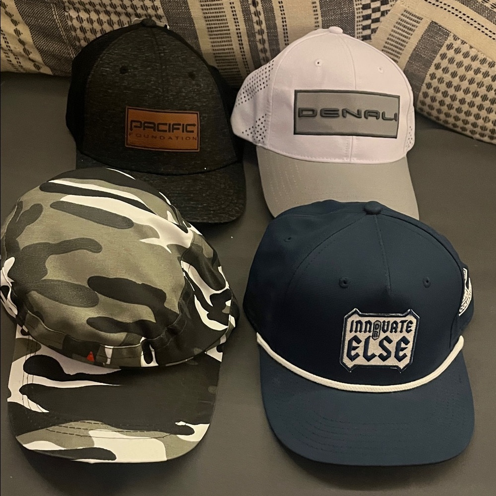 Set of Four Stylish Caps